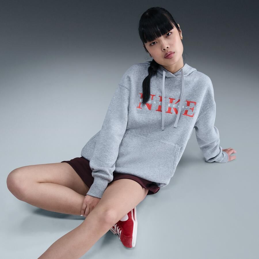 Nike Phoenix Fleece Oversized hoodie voor dames Grijs - Foto 2