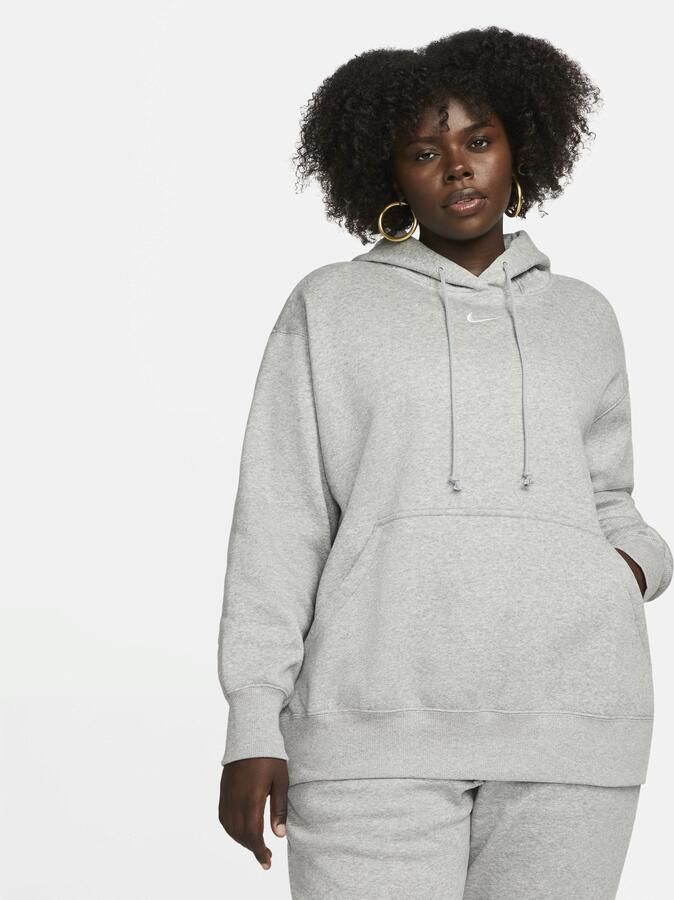 Nike Sportswear Phoenix Fleece oversized hoodie voor dames (Plus Size) Grijs - Foto 3
