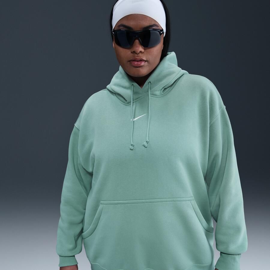 Nike Sportswear Phoenix Fleece oversized hoodie voor dames (Plus Size) Groen - Foto 4