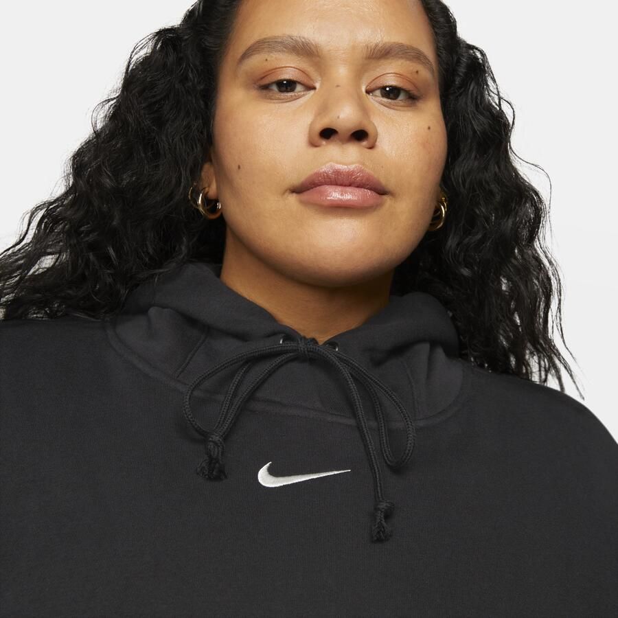 Nike Sportswear Phoenix Fleece oversized hoodie voor dames (Plus Size) Zwart