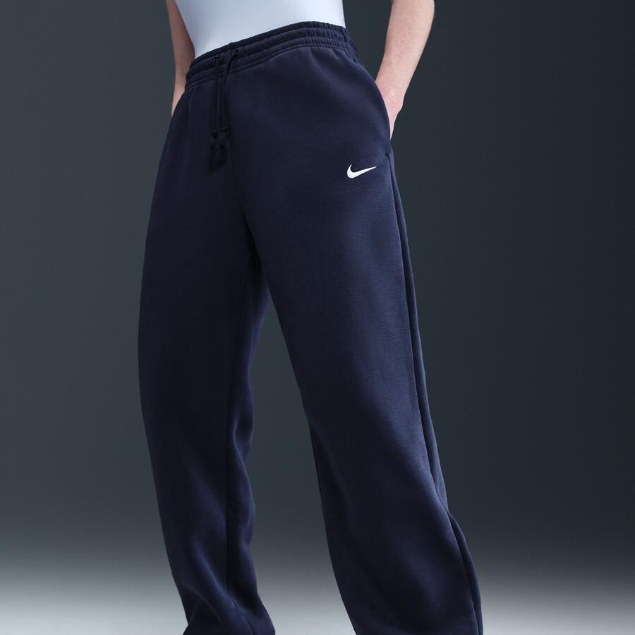 Nike Sportswear Phoenix Fleece Oversized joggingbroek met hoge taille voor dames Blauw