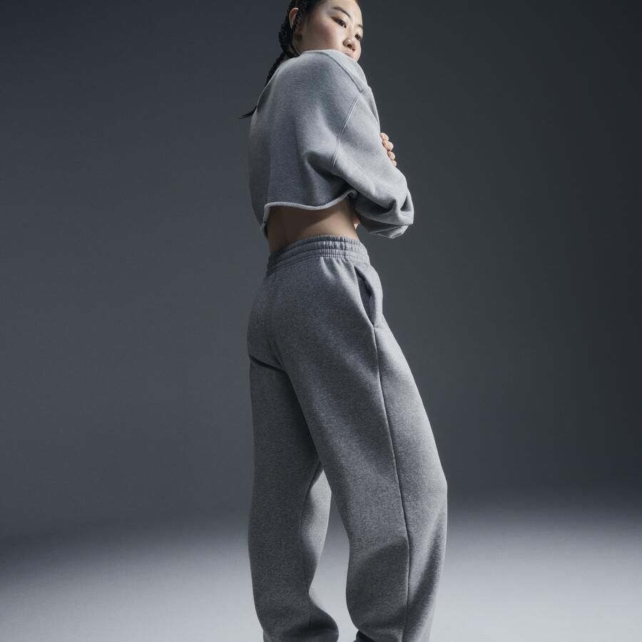 Nike Sportswear Phoenix Fleece Oversized joggingbroek met hoge taille voor dames Grijs
