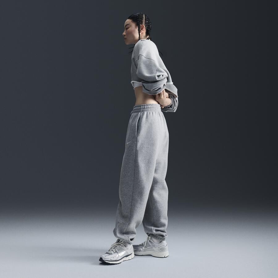 Nike Sportswear Phoenix Fleece Oversized joggingbroek met hoge taille voor dames Grijs - Foto 3