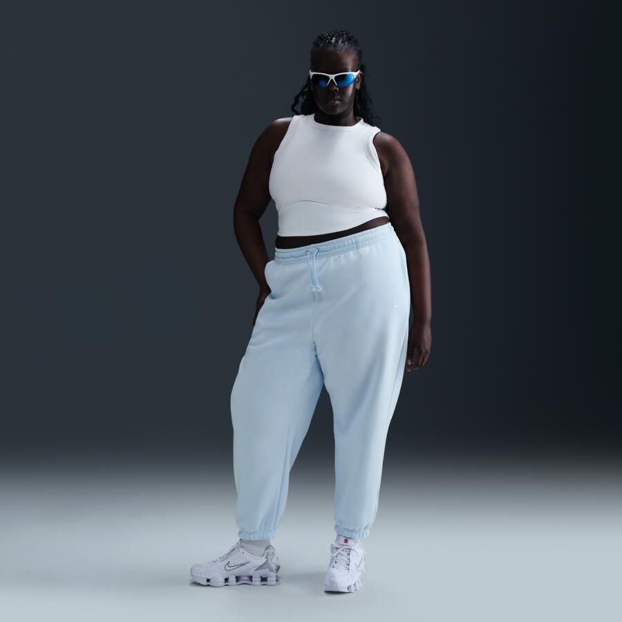 Nike Sportswear Phoenix Fleece Oversized joggingbroek met hoge taille voor dames (Plus Size) Blauw - Foto 4