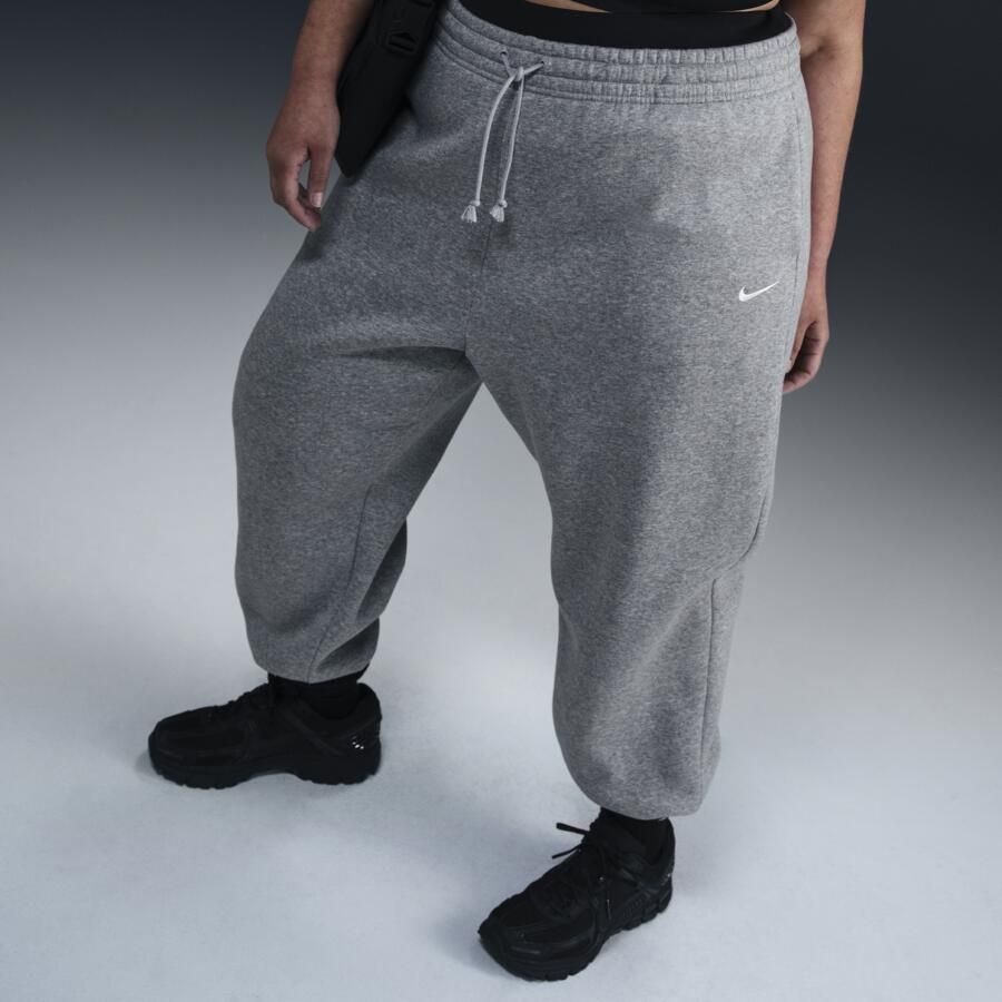 Nike Phoenix Fleece Oversized joggingbroek met hoge taille voor dames (Plus Size) Grijs - Foto 4