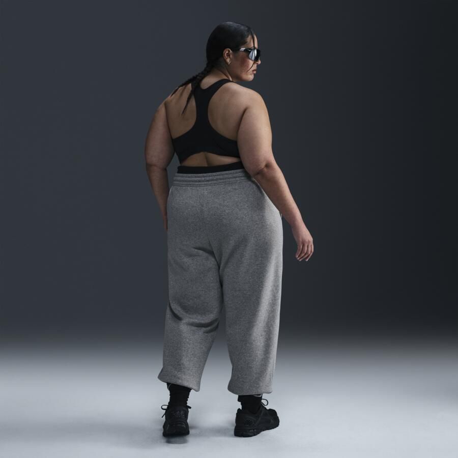 Nike Phoenix Fleece Oversized joggingbroek met hoge taille voor dames (Plus Size) Grijs - Foto 2