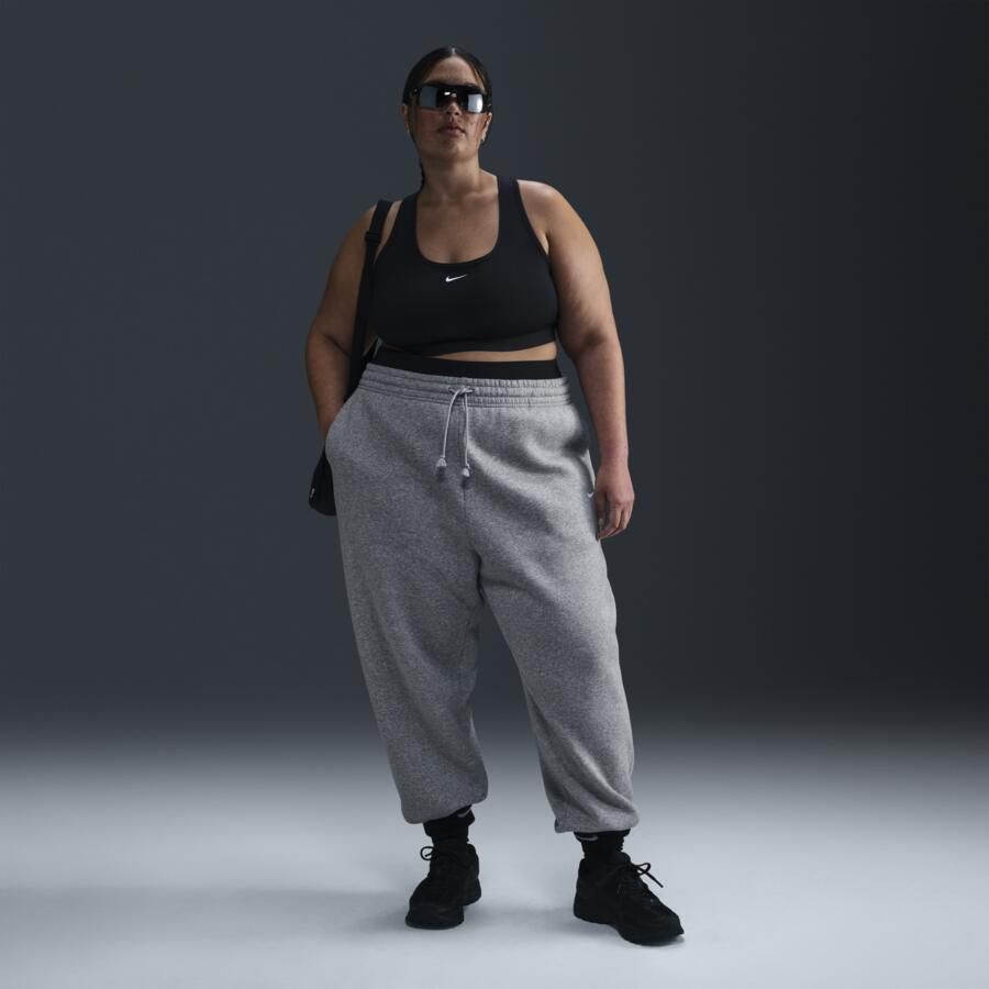Nike Phoenix Fleece Oversized joggingbroek met hoge taille voor dames (Plus Size) Grijs - Foto 3