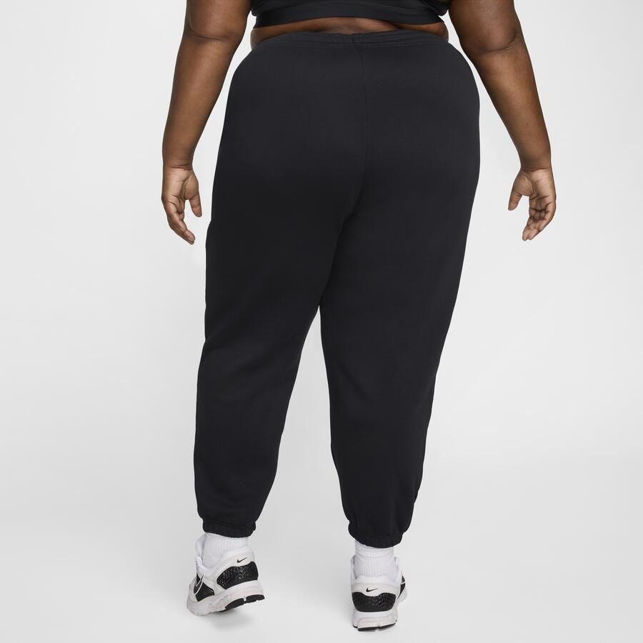 Nike Phoenix Fleece Oversized joggingbroek met hoge taille voor dames (Plus Size) Zwart - Foto 4