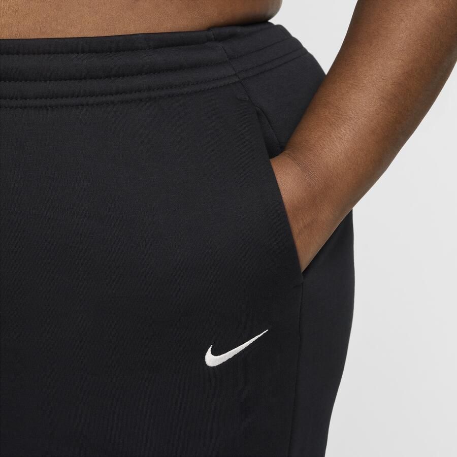 Nike Phoenix Fleece Oversized joggingbroek met hoge taille voor dames (Plus Size) Zwart