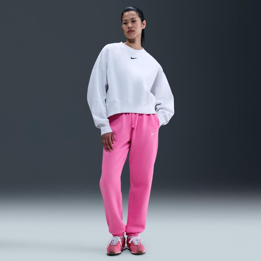 Nike Sportswear Phoenix Fleece Oversized joggingbroek met hoge taille voor dames Roze - Foto 4
