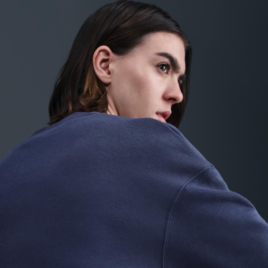 Nike Sportswear Phoenix Fleece Oversized sweatshirt met ronde hals voor dames Blauw