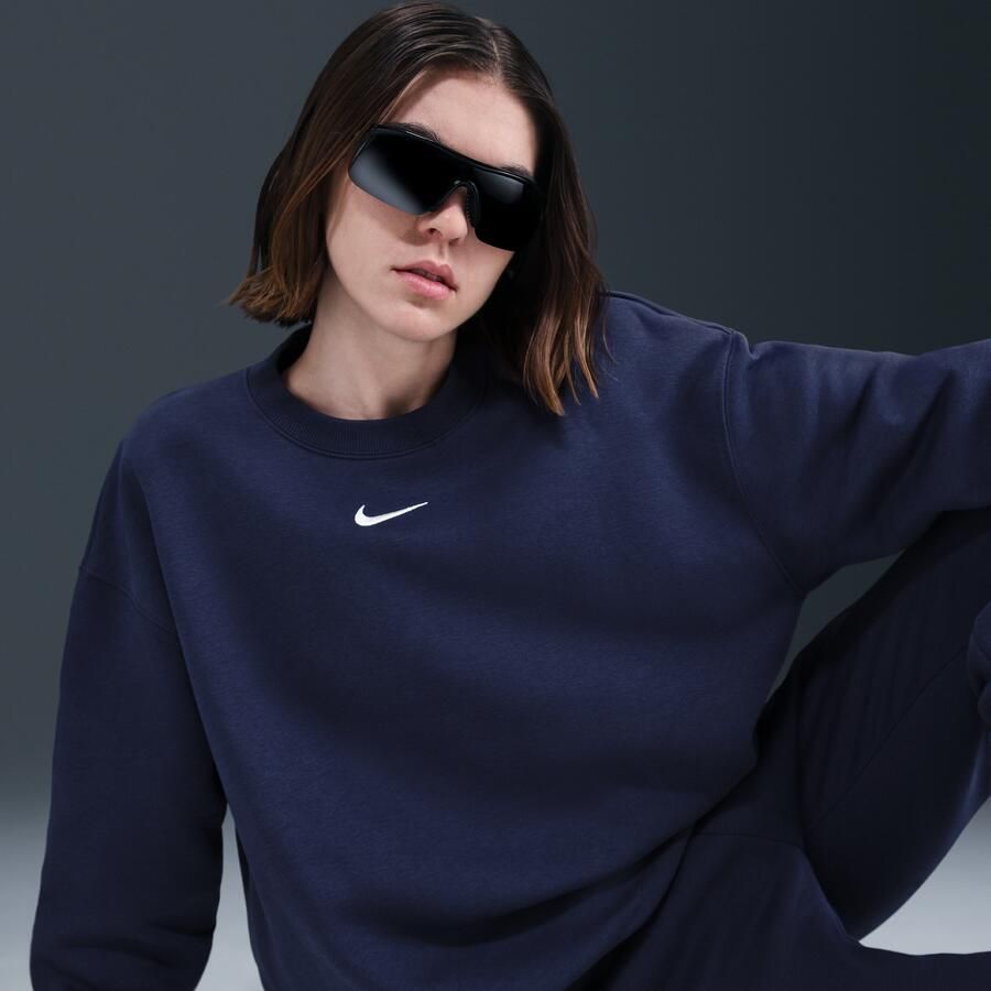 Nike Sportswear Phoenix Fleece Oversized sweatshirt met ronde hals voor dames Blauw - Foto 2