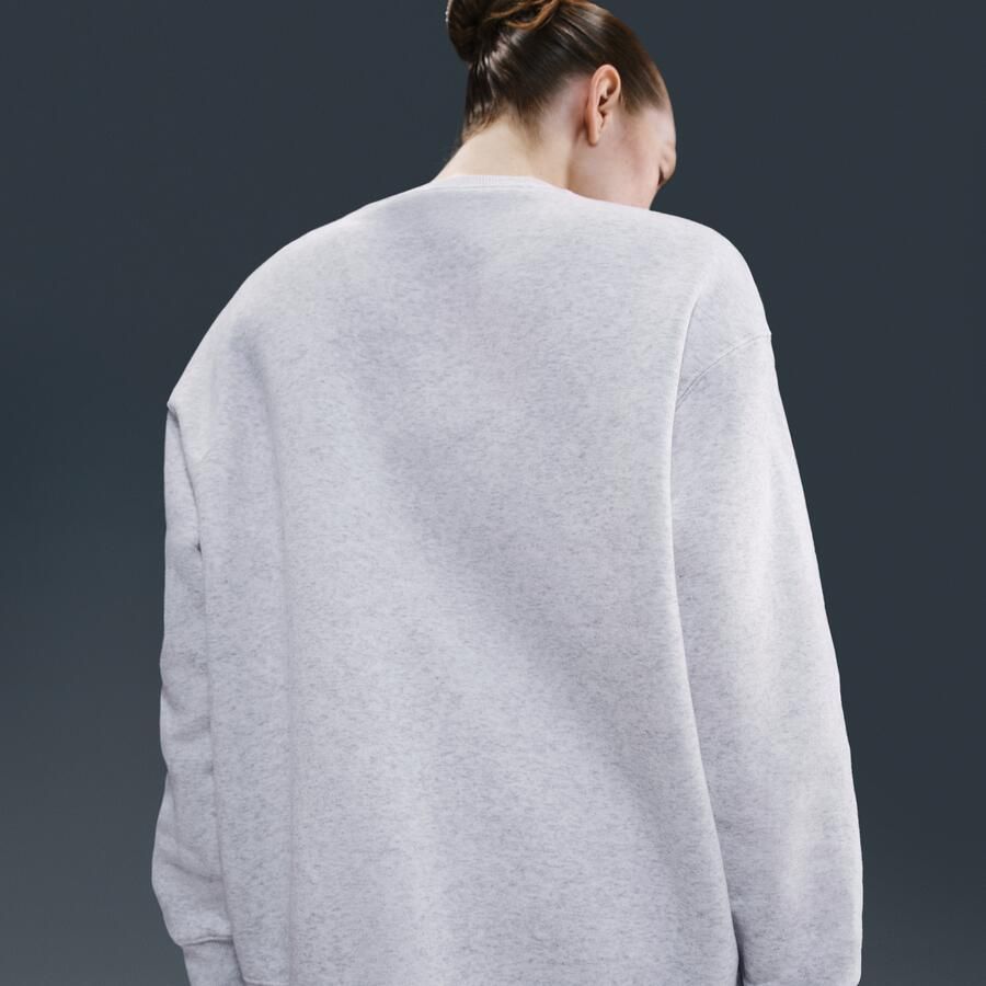 Nike Sportswear Phoenix Fleece Oversized sweatshirt met ronde hals voor dames Bruin