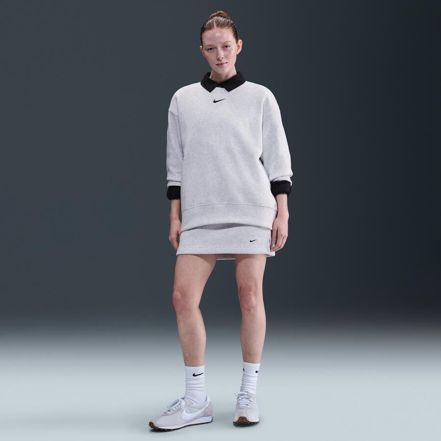 Nike Sportswear Phoenix Fleece Oversized sweatshirt met ronde hals voor dames Bruin - Foto 3