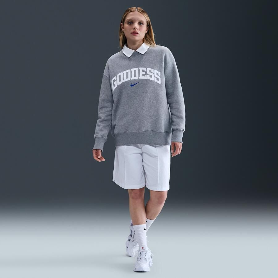 Nike Sportswear Phoenix Fleece oversized sweatshirt met ronde hals voor dames Grijs - Foto 3