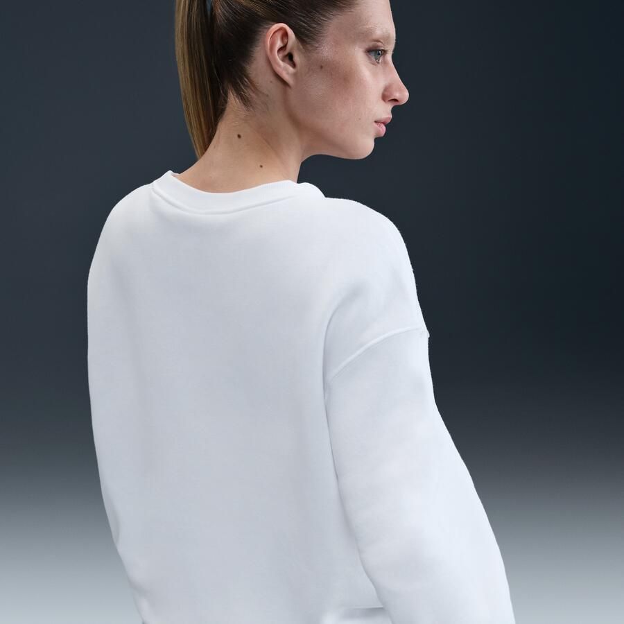 Nike Sportswear Phoenix Fleece oversized sweatshirt met ronde hals voor dames Wit