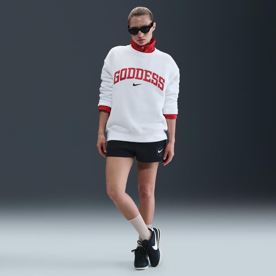 Nike Sportswear Phoenix Fleece oversized sweatshirt met ronde hals voor dames Wit - Foto 3