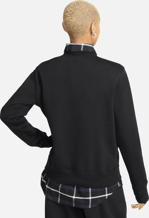 Nike Sportswear Phoenix Fleece sweatshirt met ronde hals voor dames Zwart - Foto 4