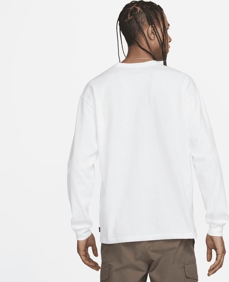 Nike Sportswear Premium Essentials T-shirt met lange mouwen voor heren Wit - Foto 4