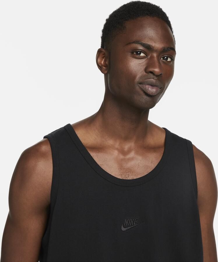 Nike Sportswear Premium Essentials tanktop voor heren Zwart - Foto 2