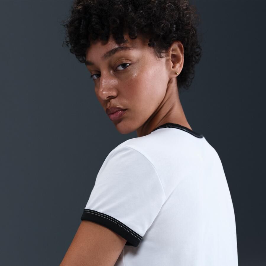 Nike Ringer T-shirt met graphic voor dames Wit