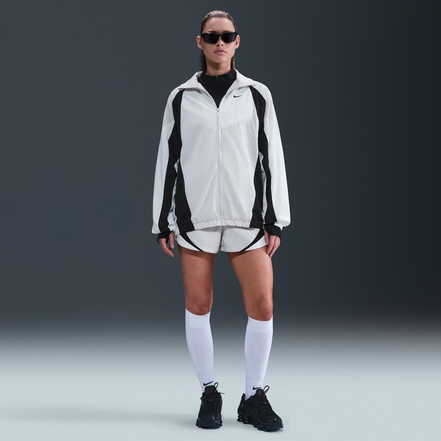 Nike ruimvallende trackshorts met halfhoge taille voor dames (8 cm) Grijs - Foto 4