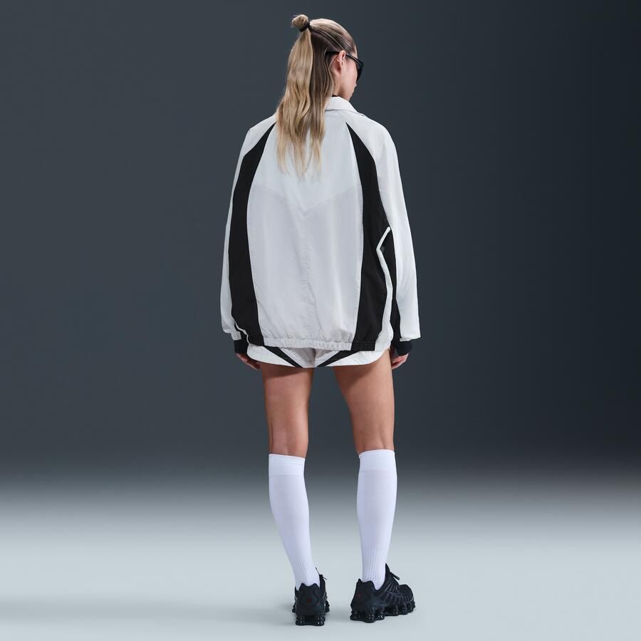 Nike ruimvallende trackshorts met halfhoge taille voor dames (8 cm) Grijs - Foto 3