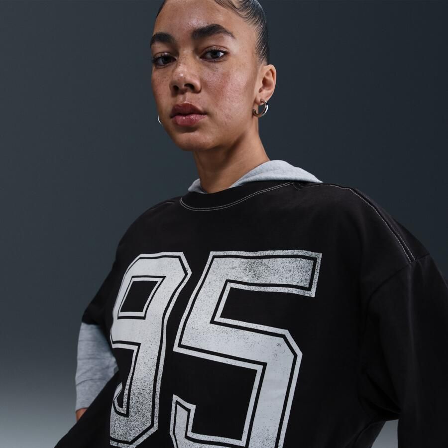 Nike Sportswear T-shirt met graphic voor dames Zwart - Foto 2