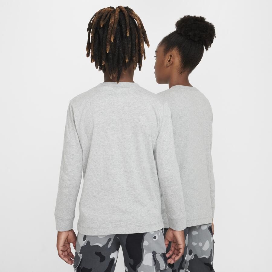 Nike T-shirt met lange mouwen voor kids Grijs - Foto 4