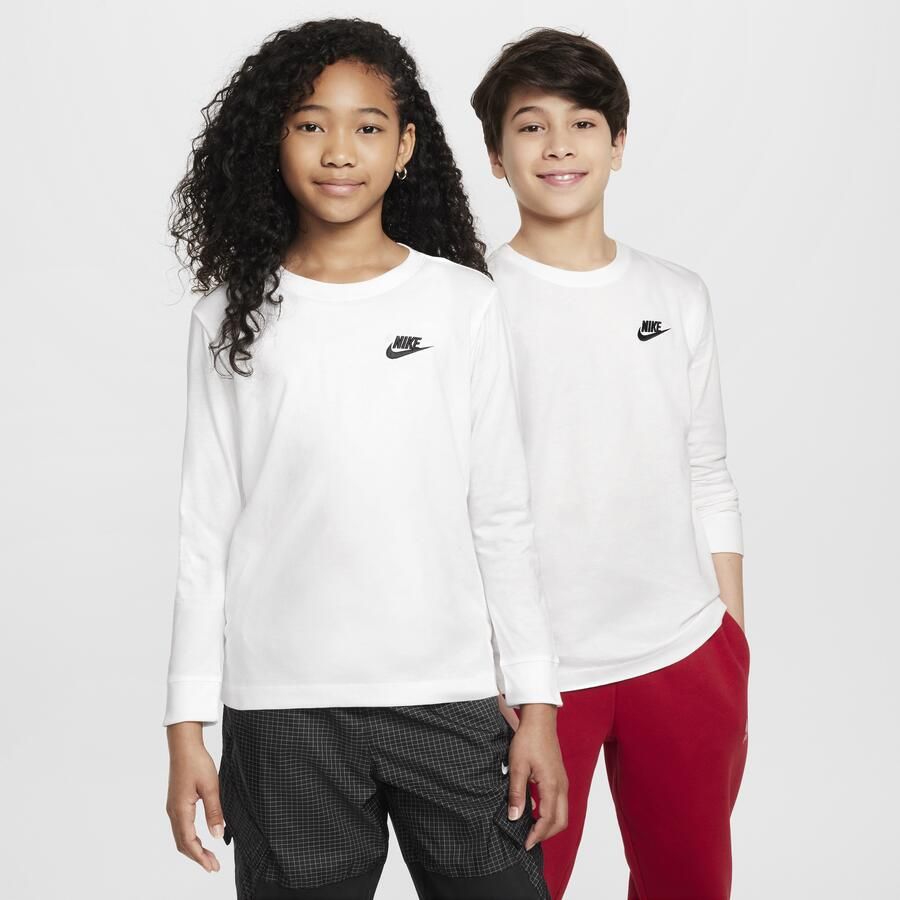Nike T-shirt met lange mouwen voor kids Wit - Foto 3