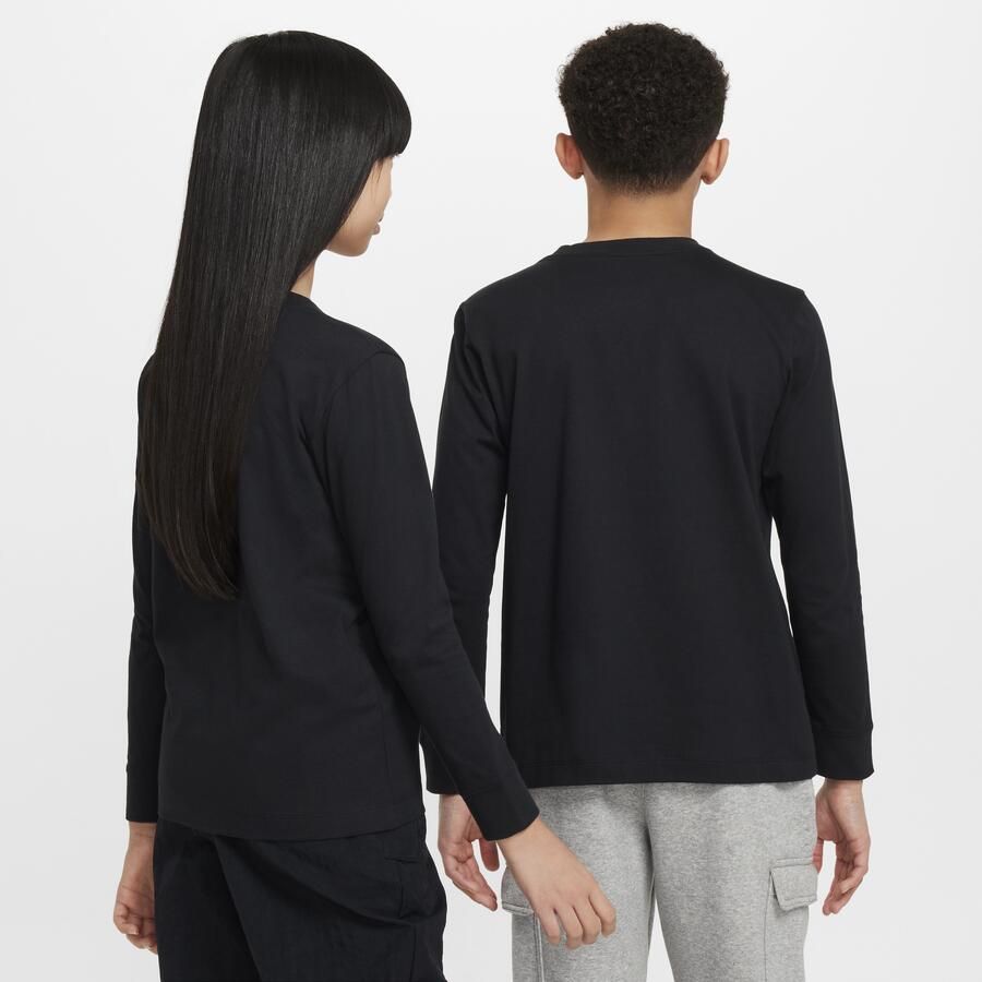 Nike T-shirt met lange mouwen voor kids Zwart - Foto 4