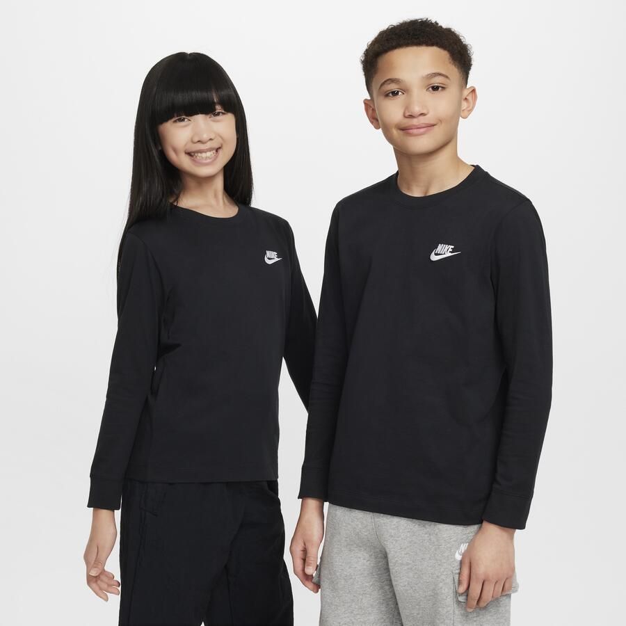 Nike T-shirt met lange mouwen voor kids Zwart - Foto 3