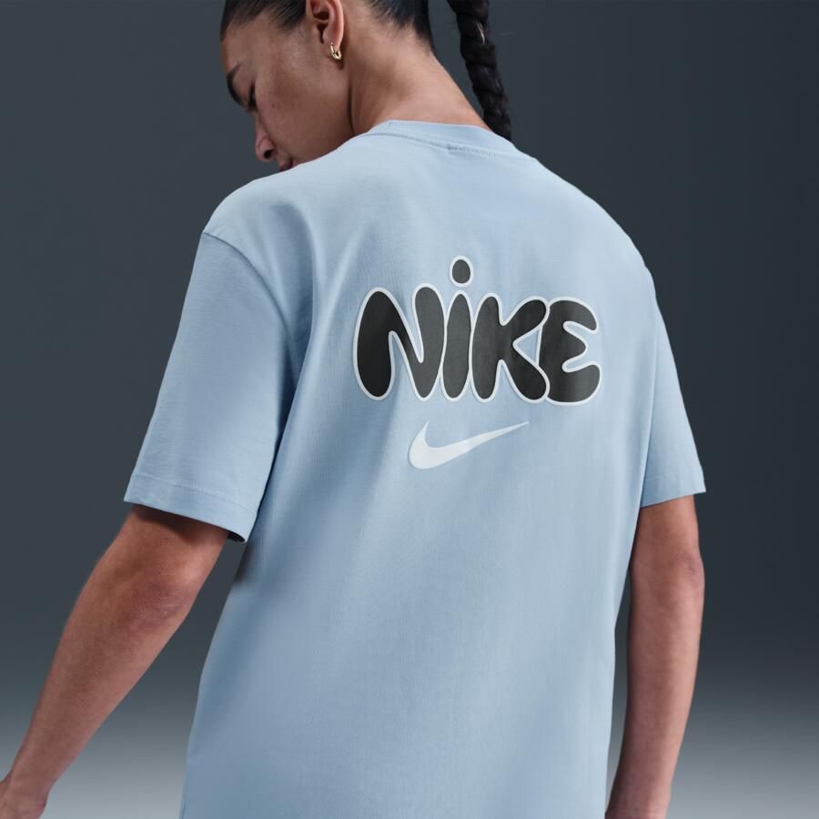 Nike T-shirt voor dames Blauw