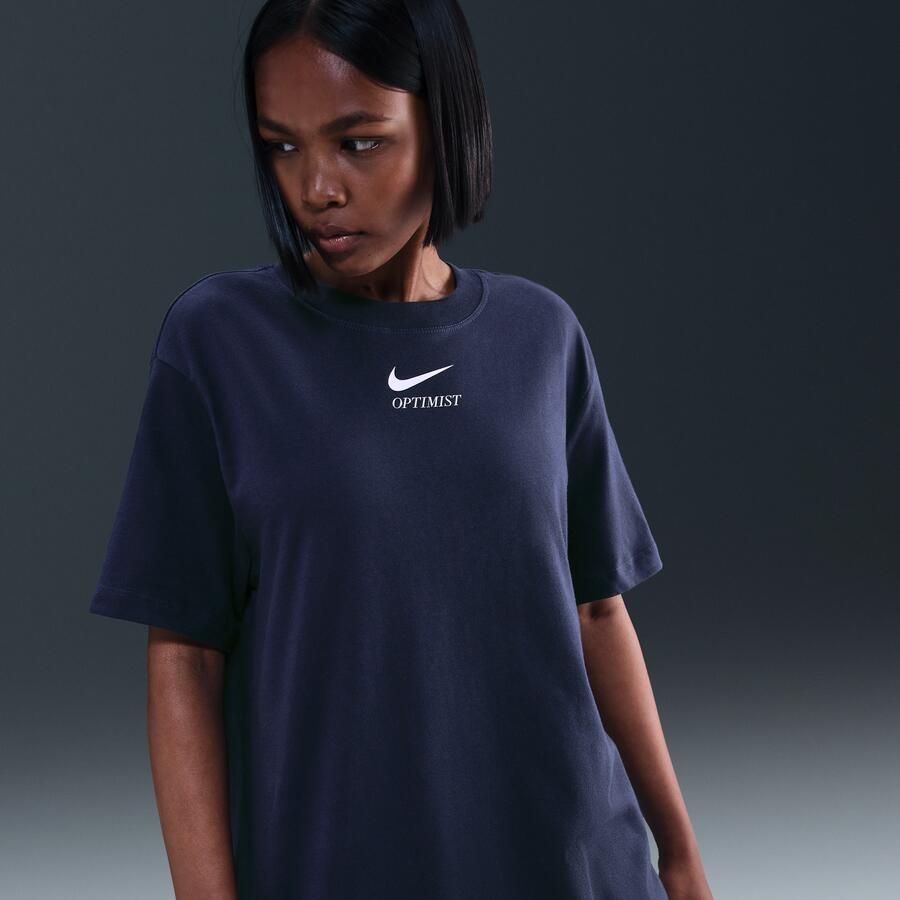 Nike T-shirt voor dames Blauw - Foto 4