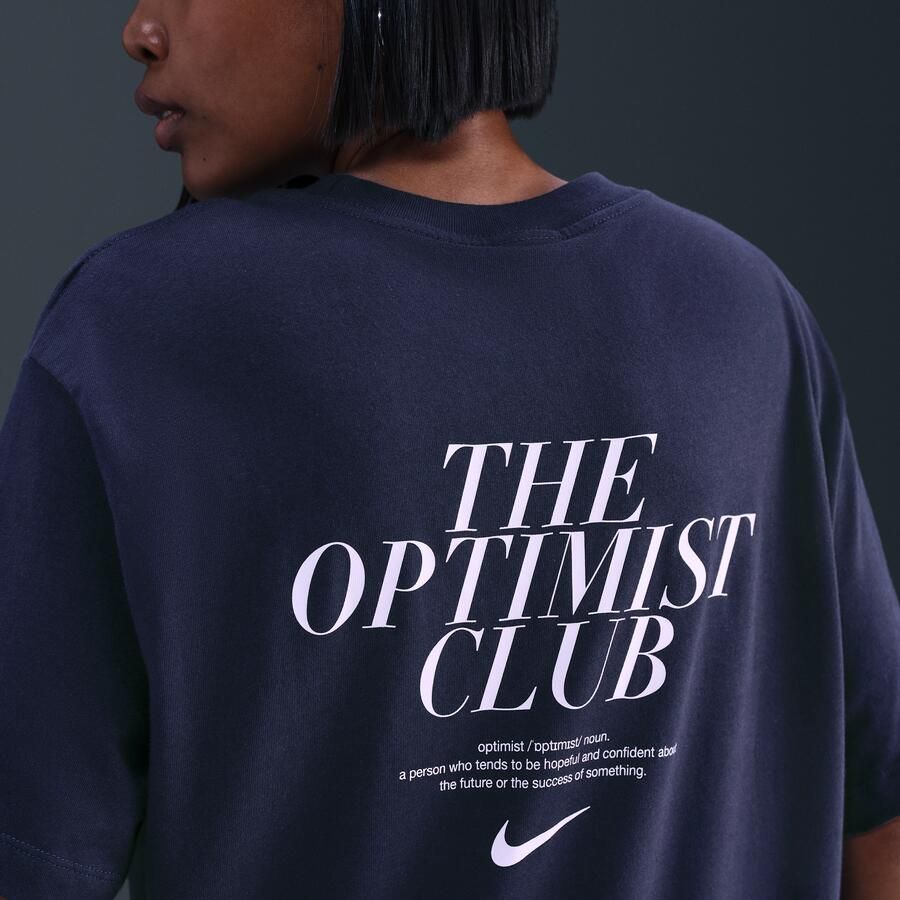 Nike T-shirt voor dames Blauw