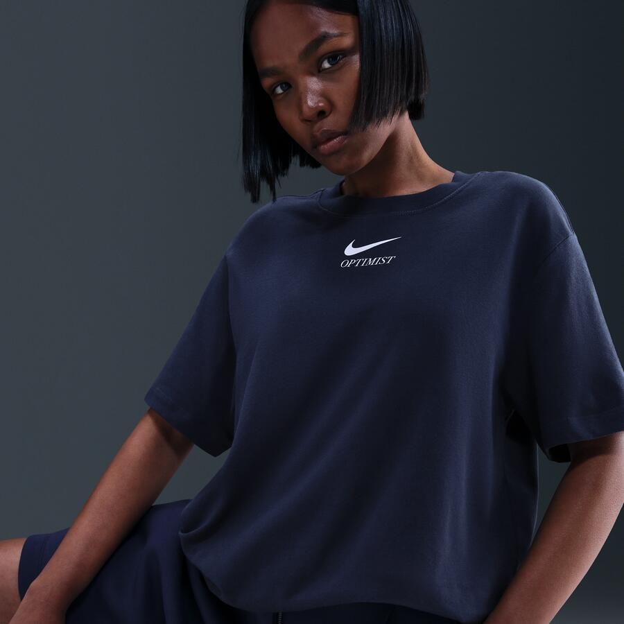 Nike T-shirt voor dames Blauw - Foto 2