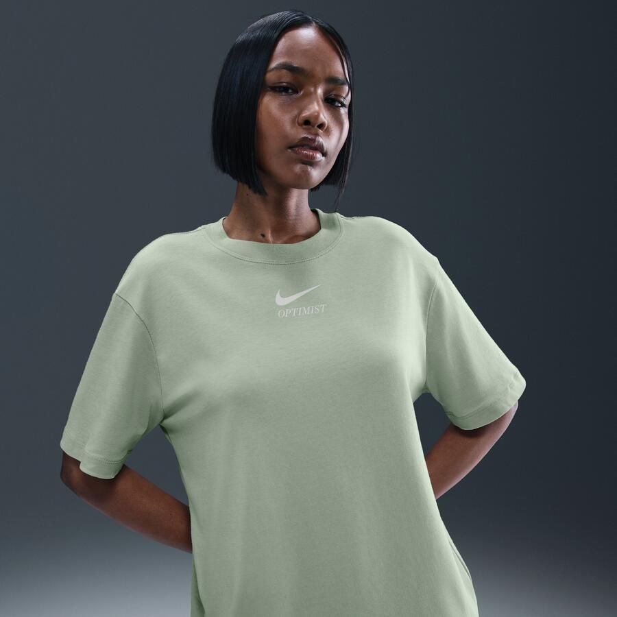 Nike T-shirt voor dames Groen - Foto 4