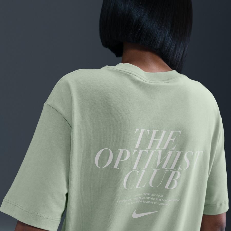 Nike T-shirt voor dames Groen