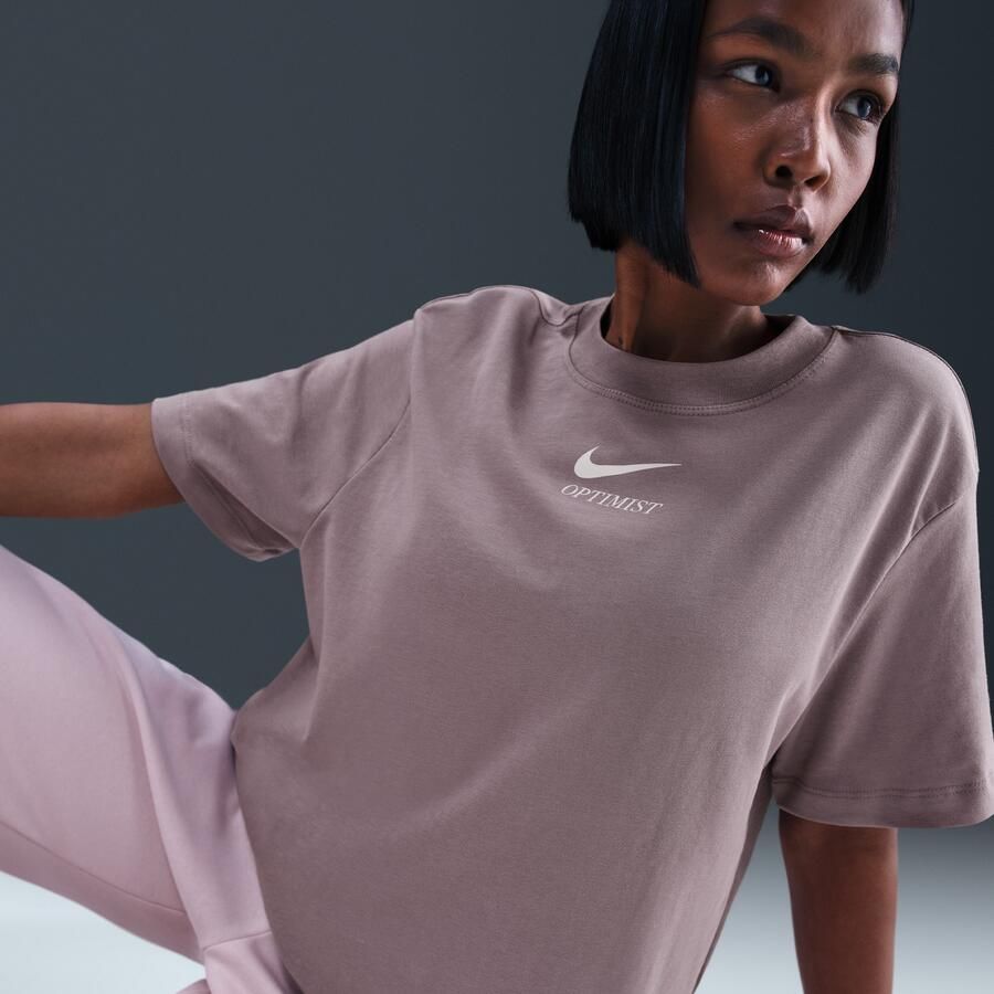 Nike T-shirt voor dames Roze - Foto 2