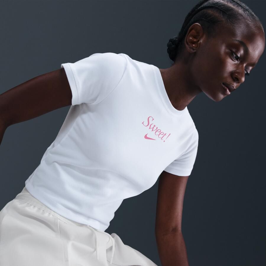 Nike T-shirt voor dames Wit - Foto 2