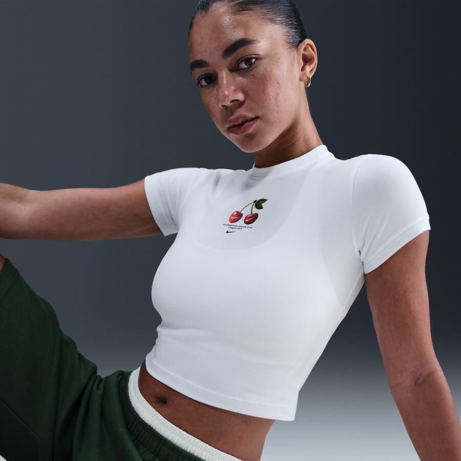 Nike T-shirt voor dames Wit - Foto 2