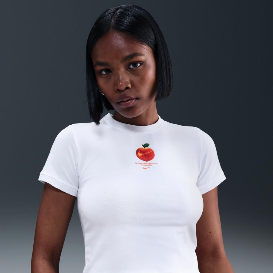 Nike T-shirt voor dames Wit - Foto 4