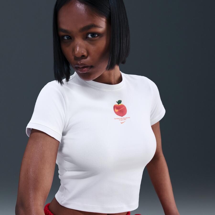 Nike T-shirt voor dames Wit - Foto 2