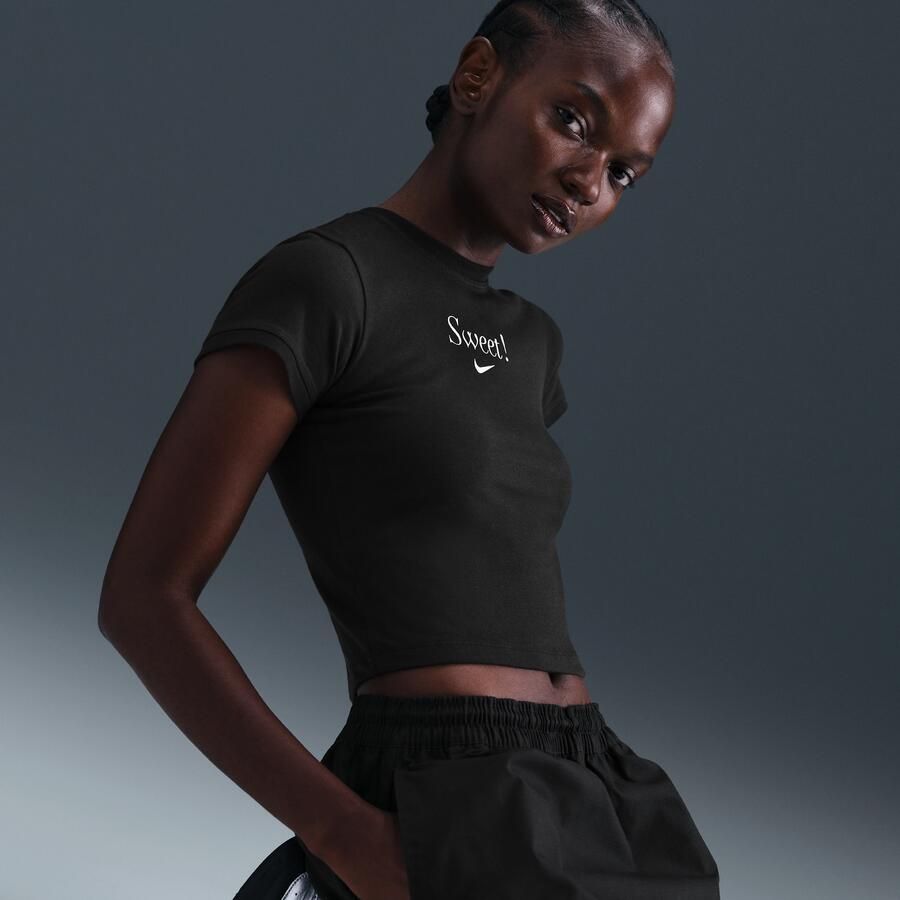 Nike T-shirt voor dames Zwart - Foto 2