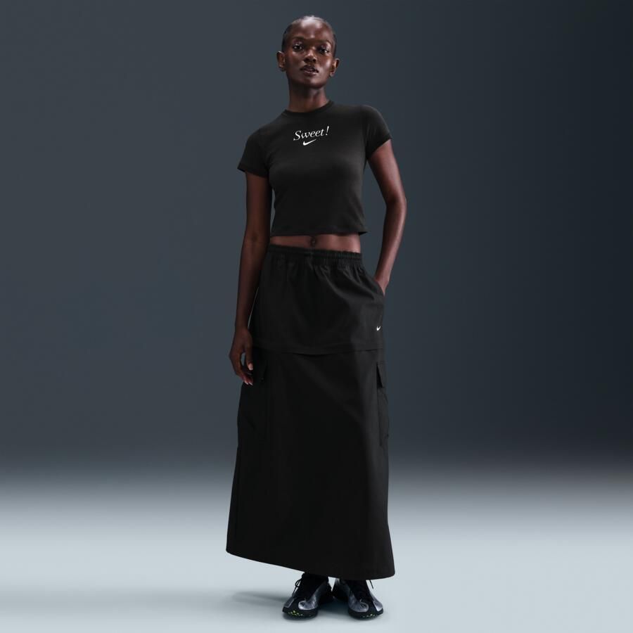 Nike T-shirt voor dames Zwart - Foto 3