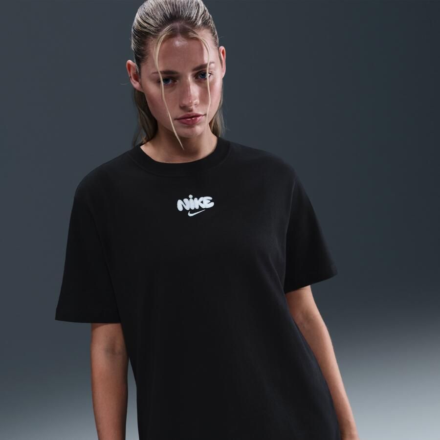 Nike Sportswear T-shirt voor dames Zwart - Foto 4