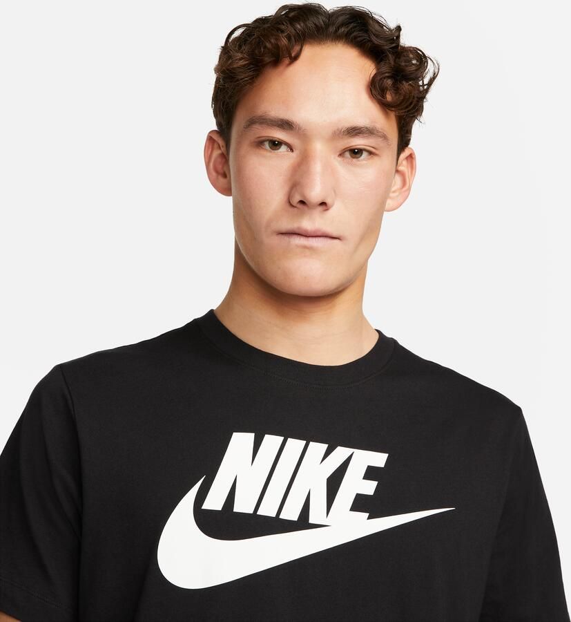 Nike Zwarte Katoenen Oversized T-shirts en Polos Black Unisex