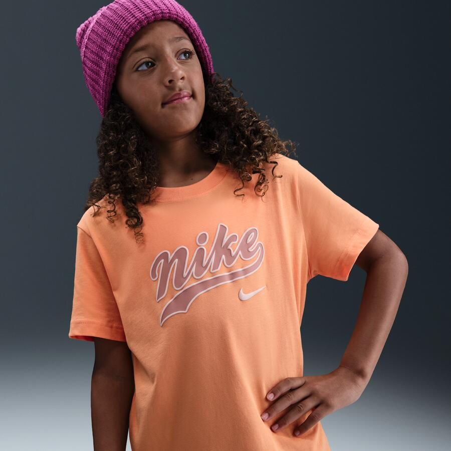Nike T-shirt voor meisjes Oranje - Foto 4