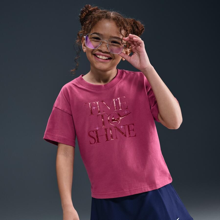 Nike Sportswear T-shirt voor meisjes Paars - Foto 2