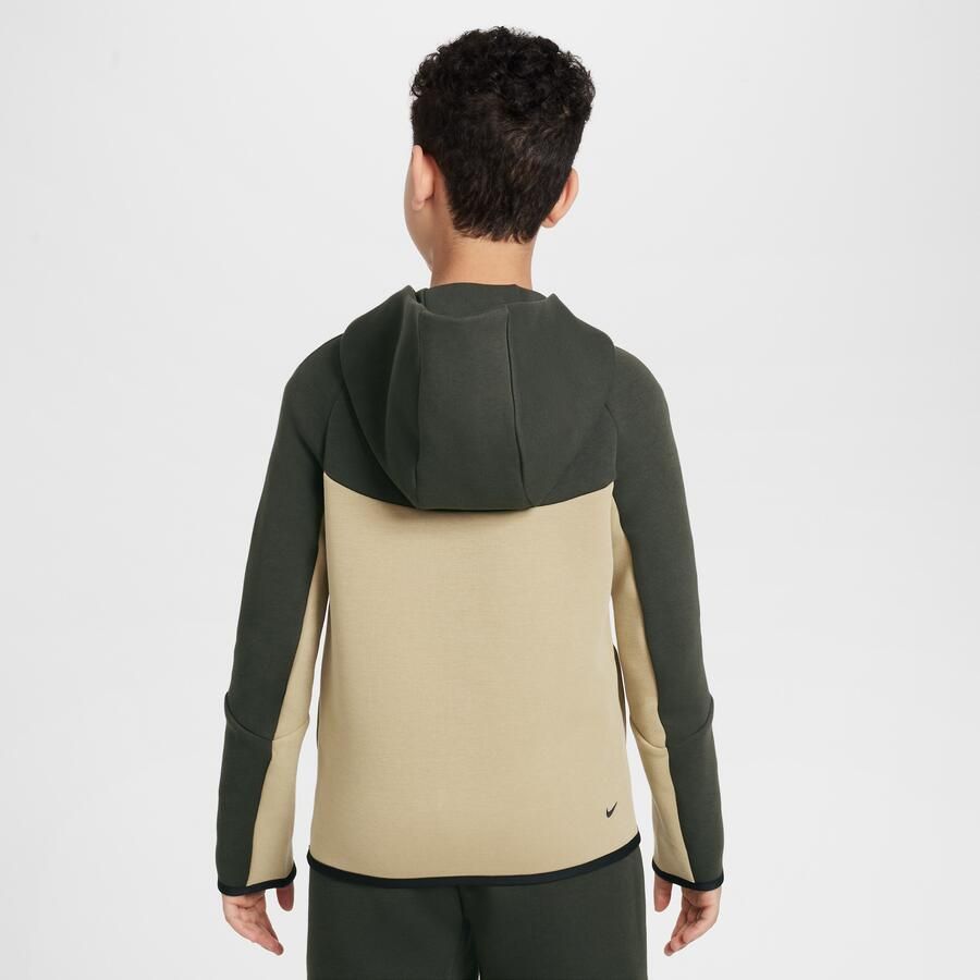 Nike Sportswear Tech Fleece Hoodie met rits voor kids Bruin - Foto 4